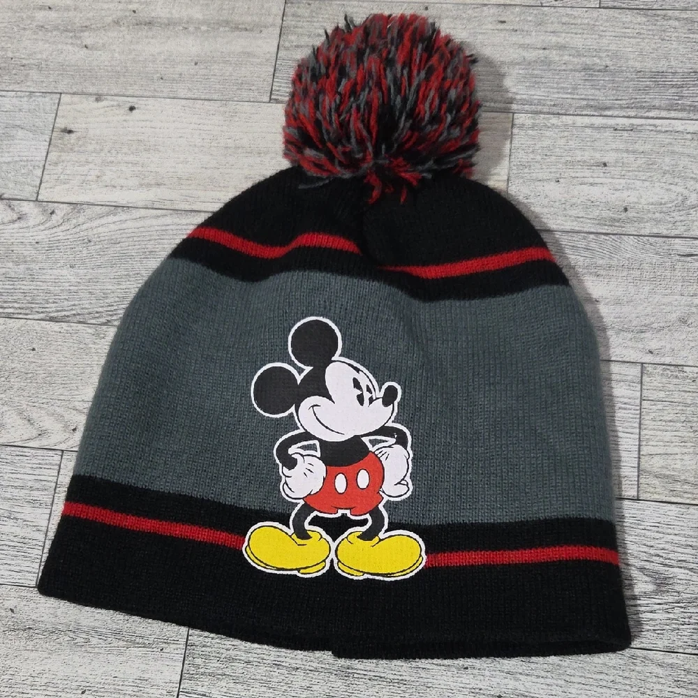 Disney Mickey Mouse Pom Knit Beanie